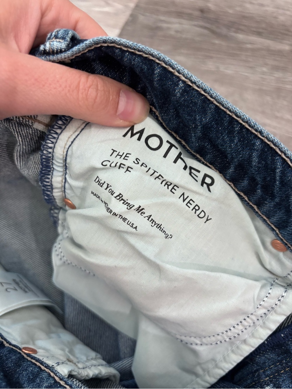 MOTHER superior the spitfire nerdy cuff in Did You Bring Me Anything? Size 27 - Picture 7 of 8
